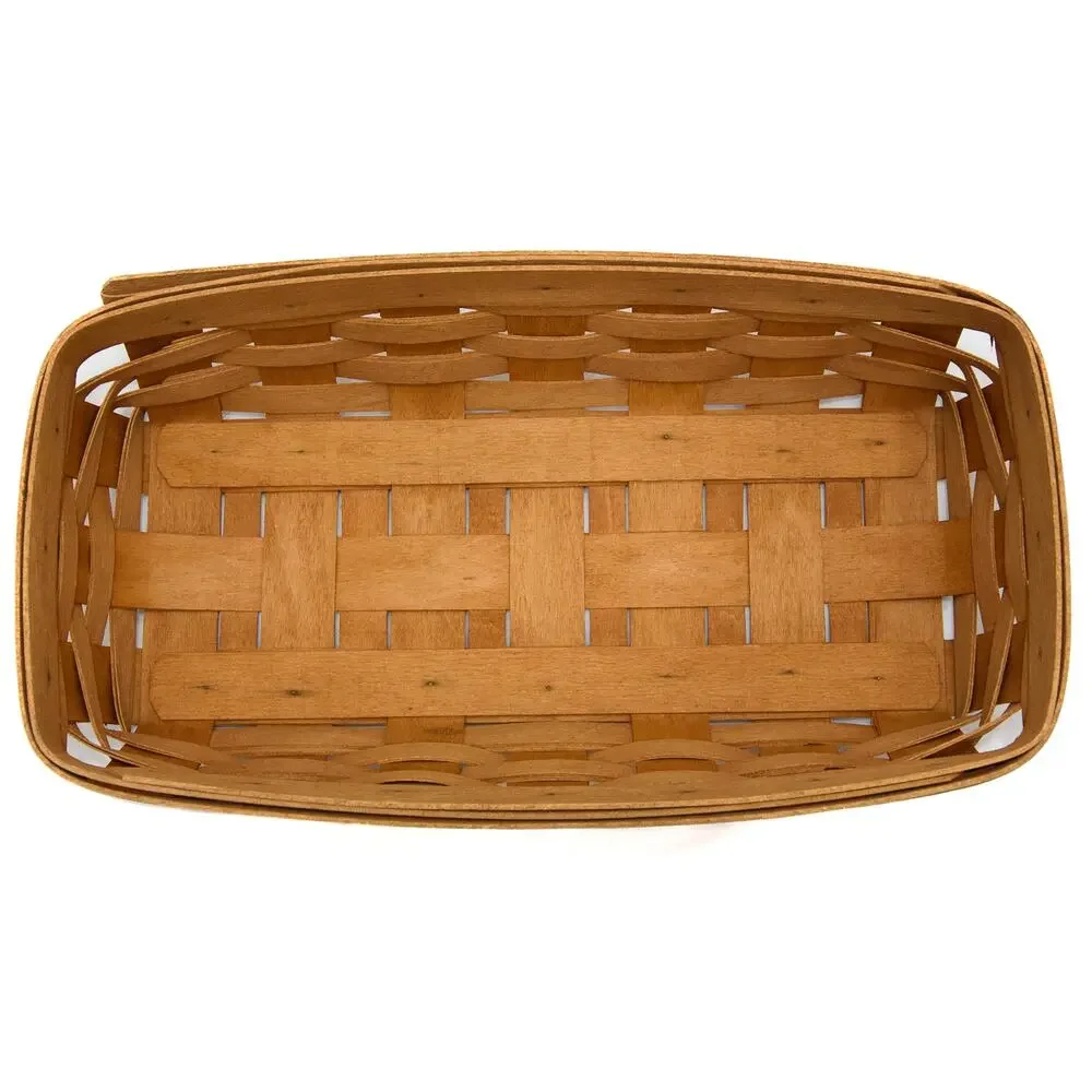 Longaberger 1995 Bread Basket With Garden Splendor Liner & Plastic Protector